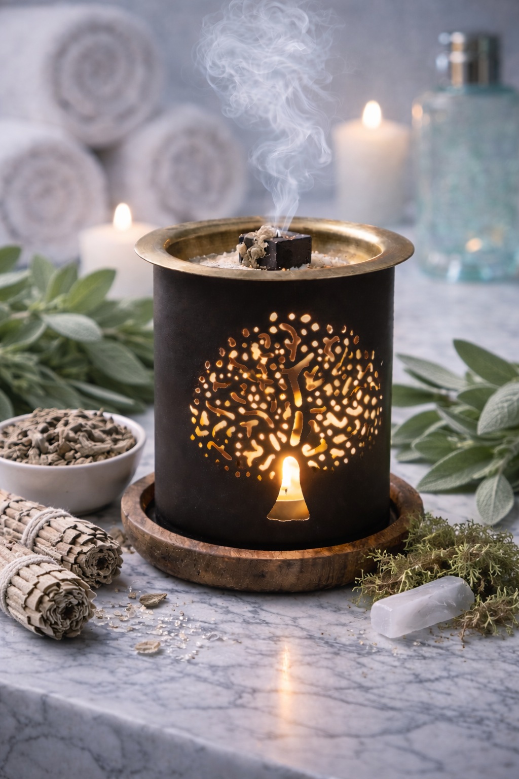 Encens brique Sauge blanche - White sage - Aromafume