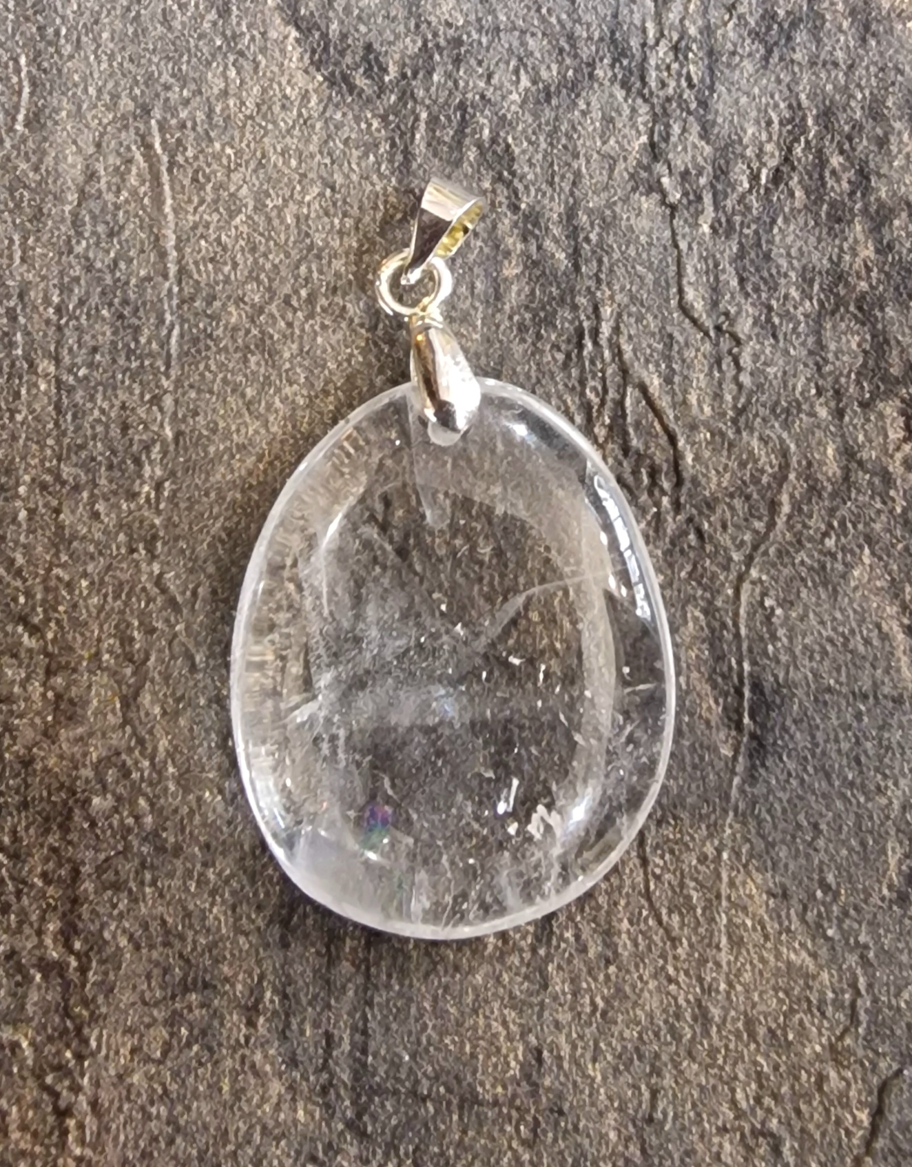 Pendentif cristal de roche
