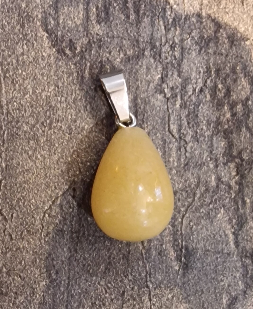 Pendentif calcite orange