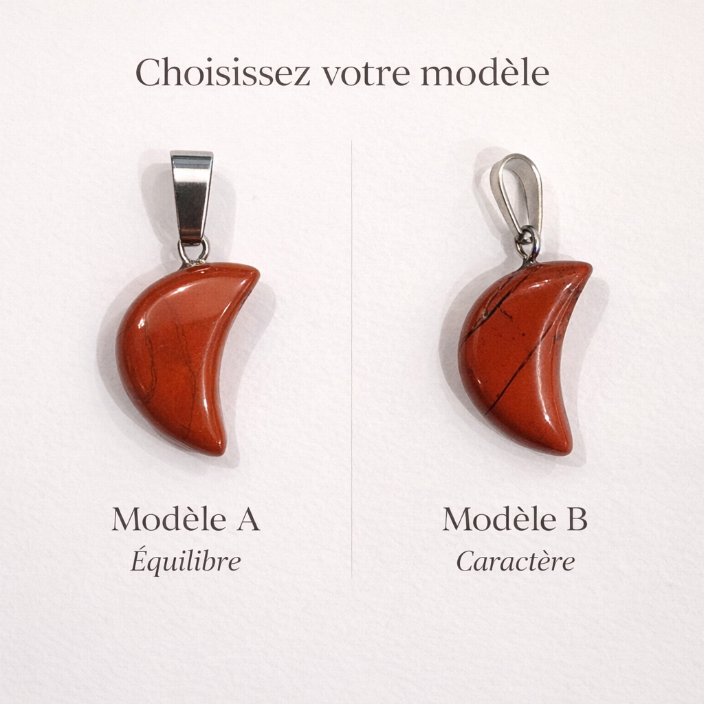 pendentifs-lune-jaspe rouge-modèle A et B