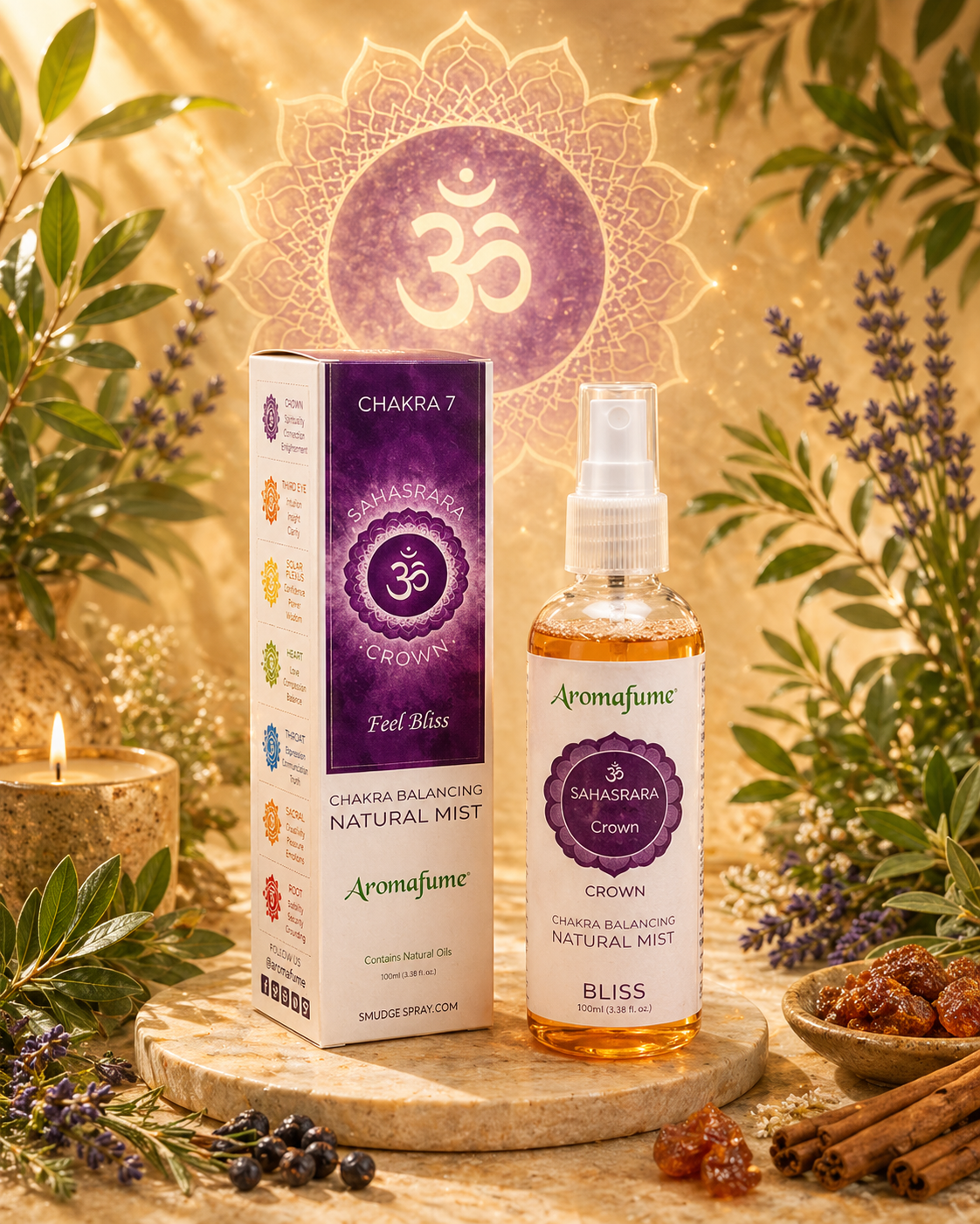 Brume d\'encens chakra 7 Sahasrara - Connexion Spirituelle