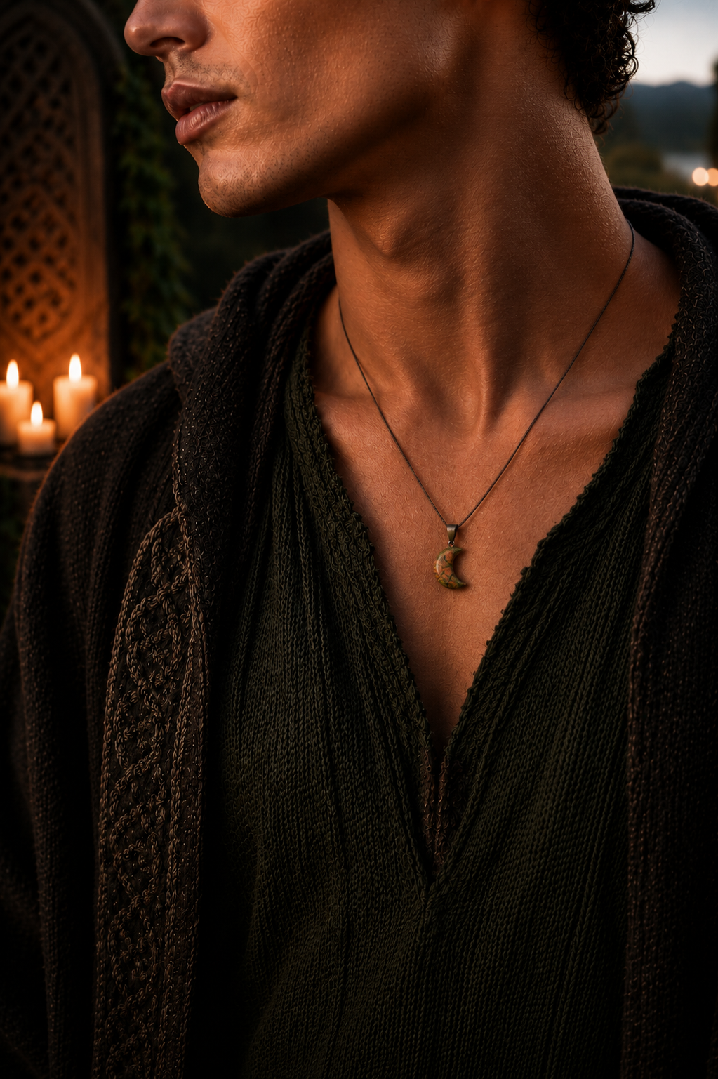 pendentif-unakite-lune-homme