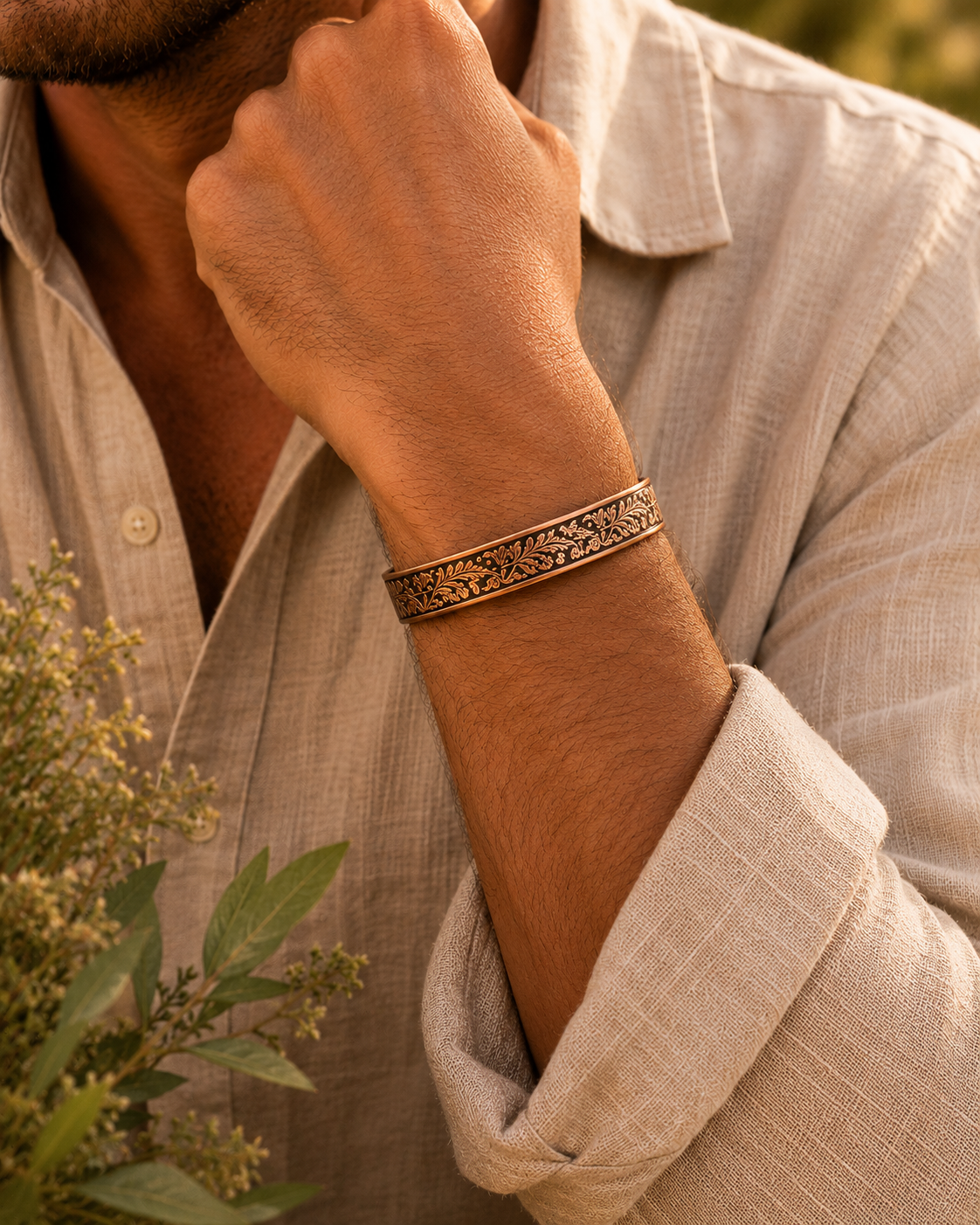 bracelet-cuivre-feuilles-acanthe-homme
