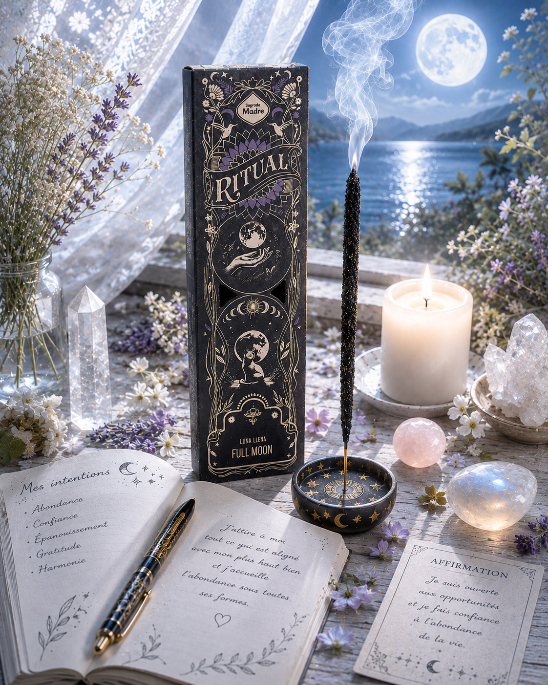 Encens Ritual Full Moon Sagrada Madre – Pleine Lune, Intuition et Transformation