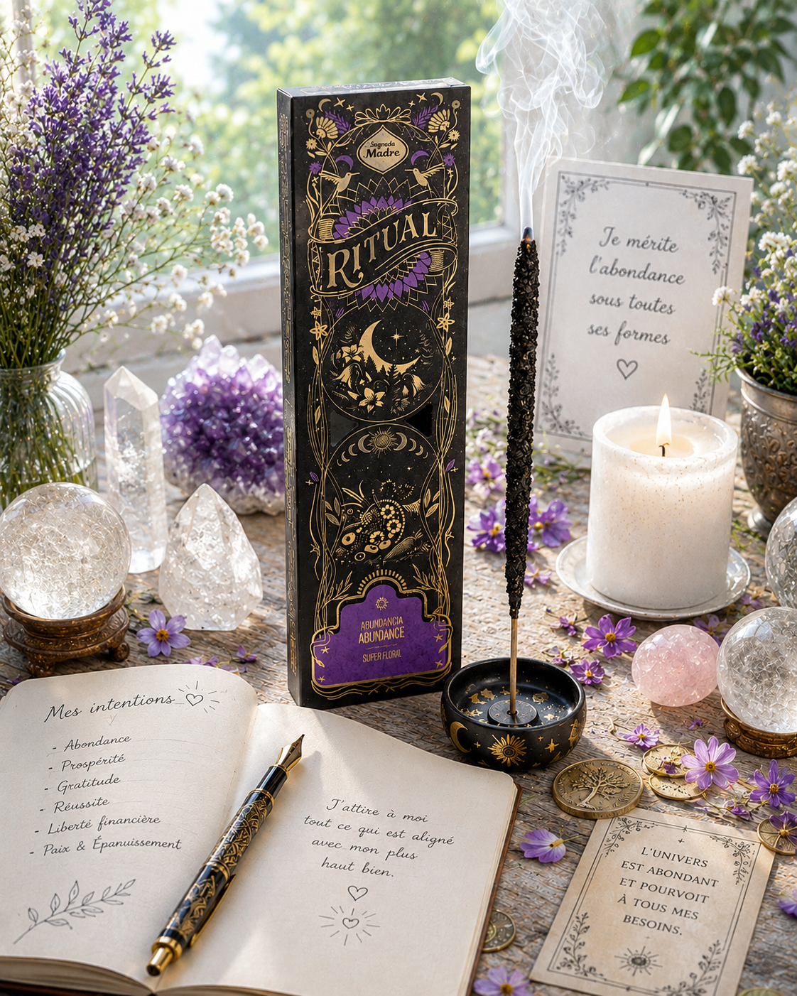 Encens Ritual Abondance Sagrada Madre – Prospérité, Manifestation et Gratitude