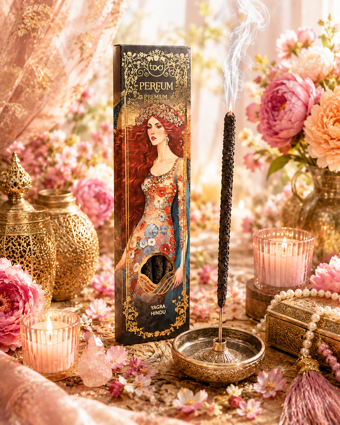 Encens Premium Perfum Hindu Yagra - Abondance, Prospérité et Énergie Positive