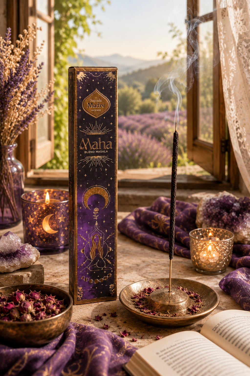 Encens-Maha-Masala- Sagrada-Madre - Élévation -Spirituelle-et-Énergie- Sacrée