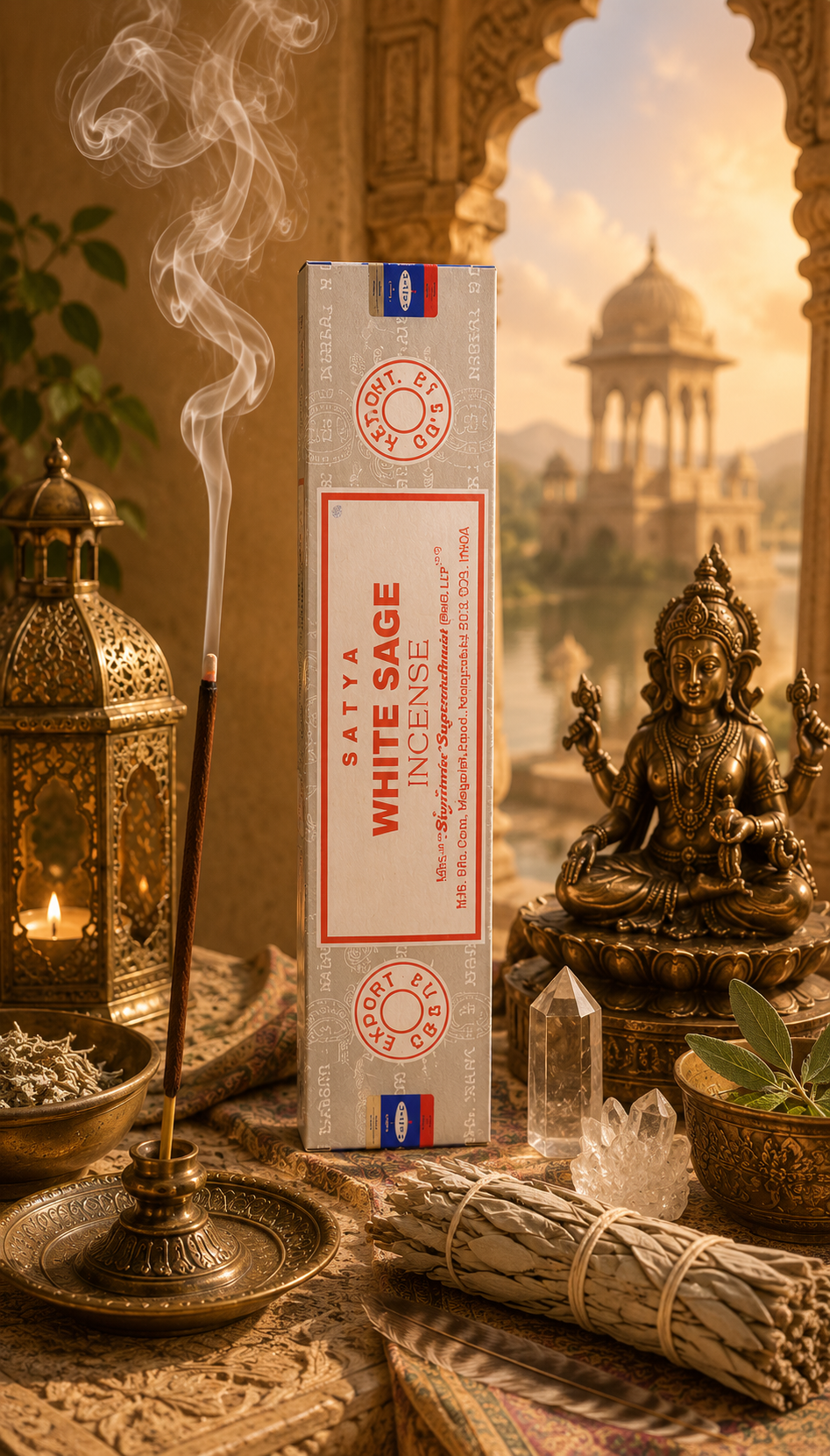 Encens-Sauge-Blanche-Satya-Purification-Énergétique-Clarté-et-Harmonie