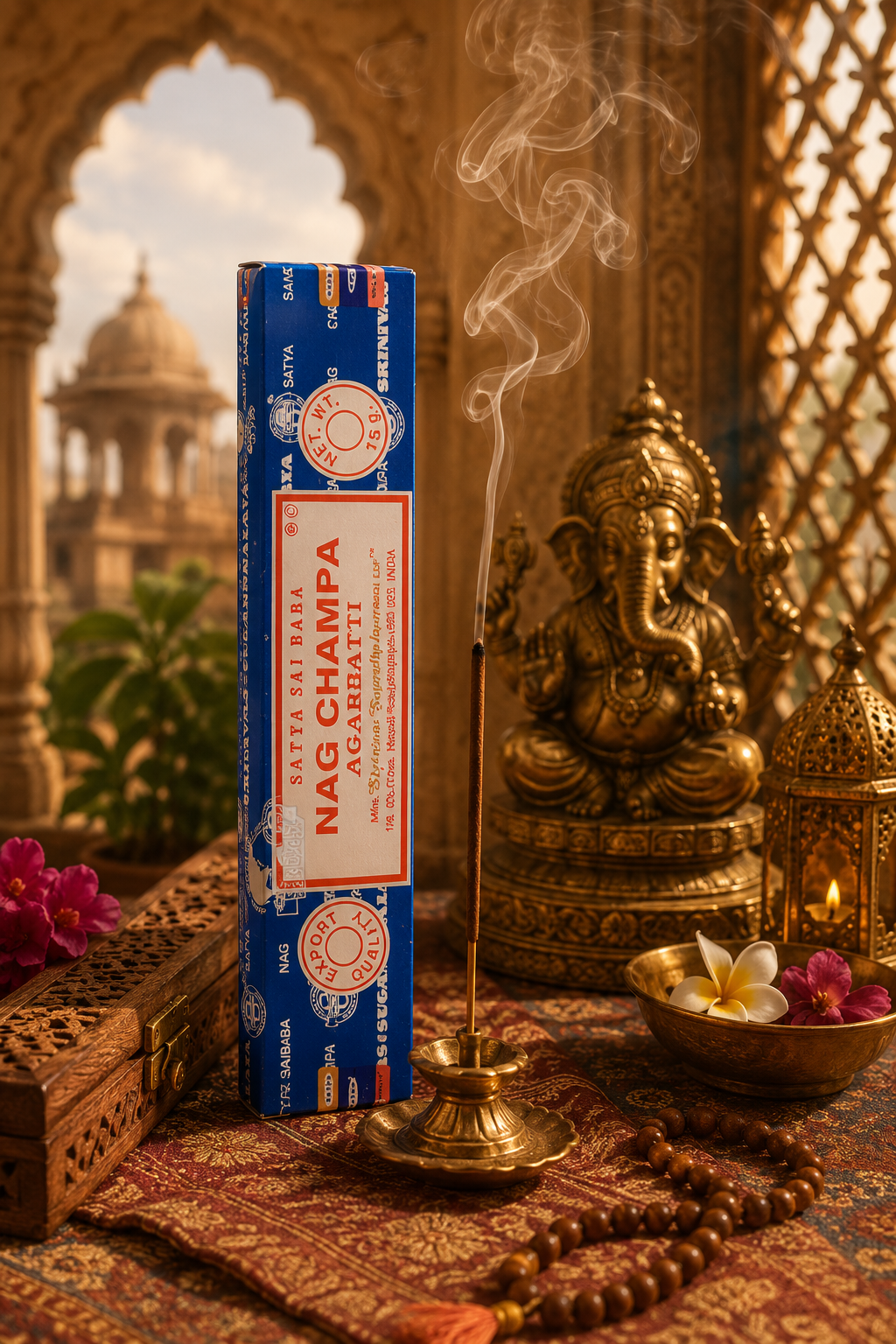 Encens Nag Champa Satya – Méditation, Harmonie et Sérénité