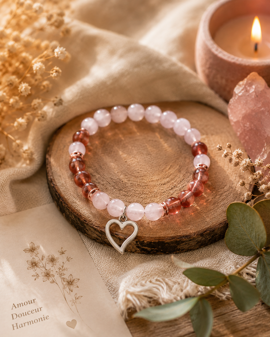 bracelet-quartz-rose-et-quartz-fraise-avec-charm-coeur-amour-et-harmonie-interieure