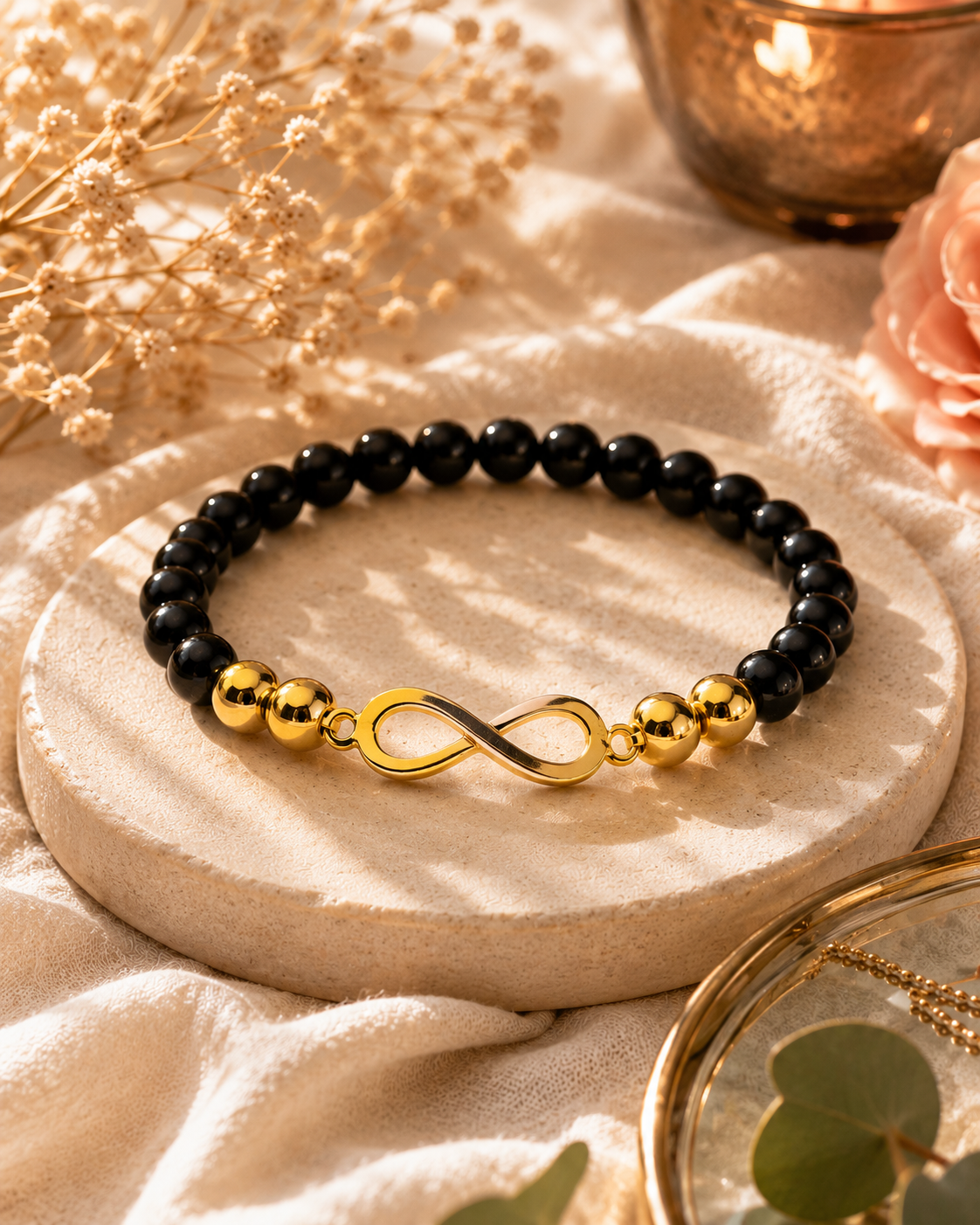 bracelet-tourmaline-noire-infini-protection-ancrage-et-equilibre-interieur