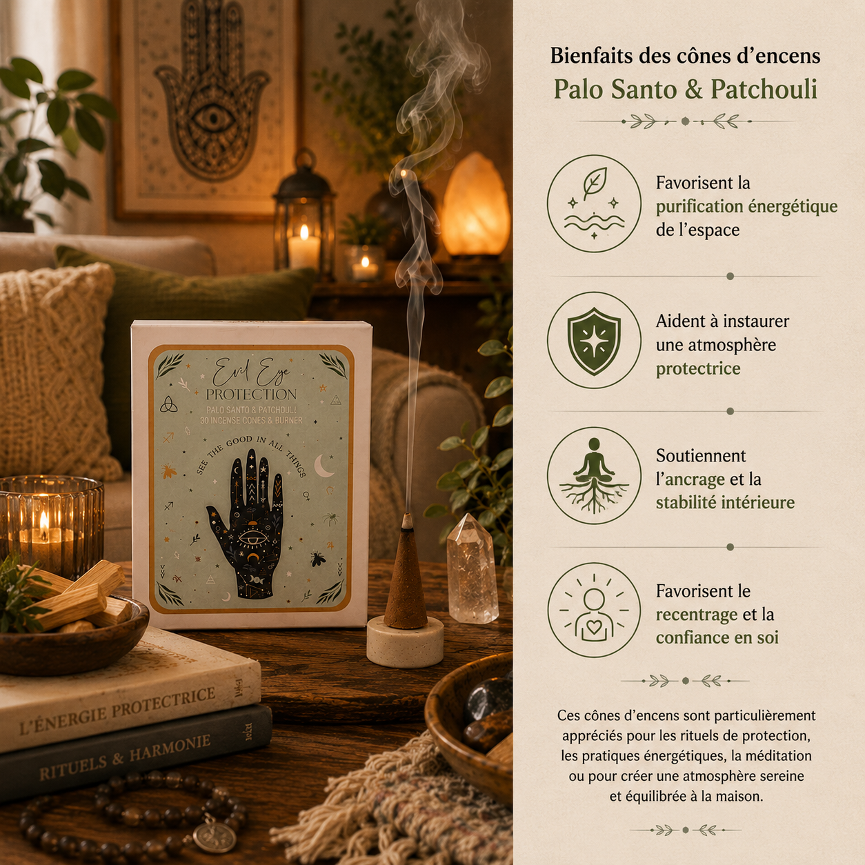 cones-d-encens-palo-santo-patchouli-magical-vibes-protection-et-ancrage-bienfaits