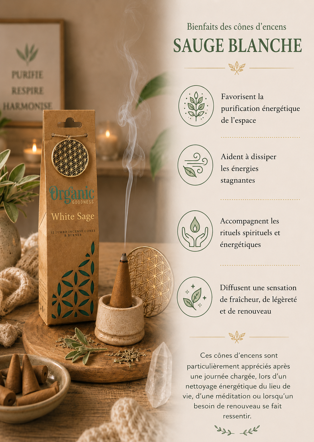 cones-d-encens-sauge-blanche-organic-goodness-purification-energetique-et-harmonie-bienfaits