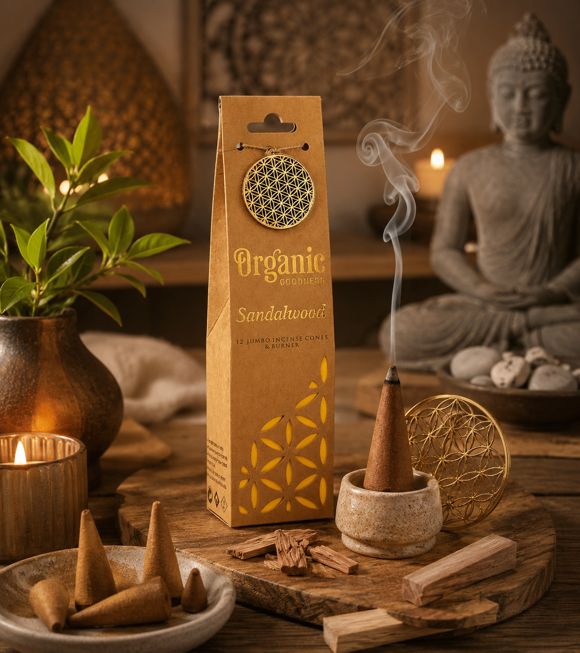 cones-d-encens-bois-de-santal-organic-goodness-serenite-meditation-et-harmonie