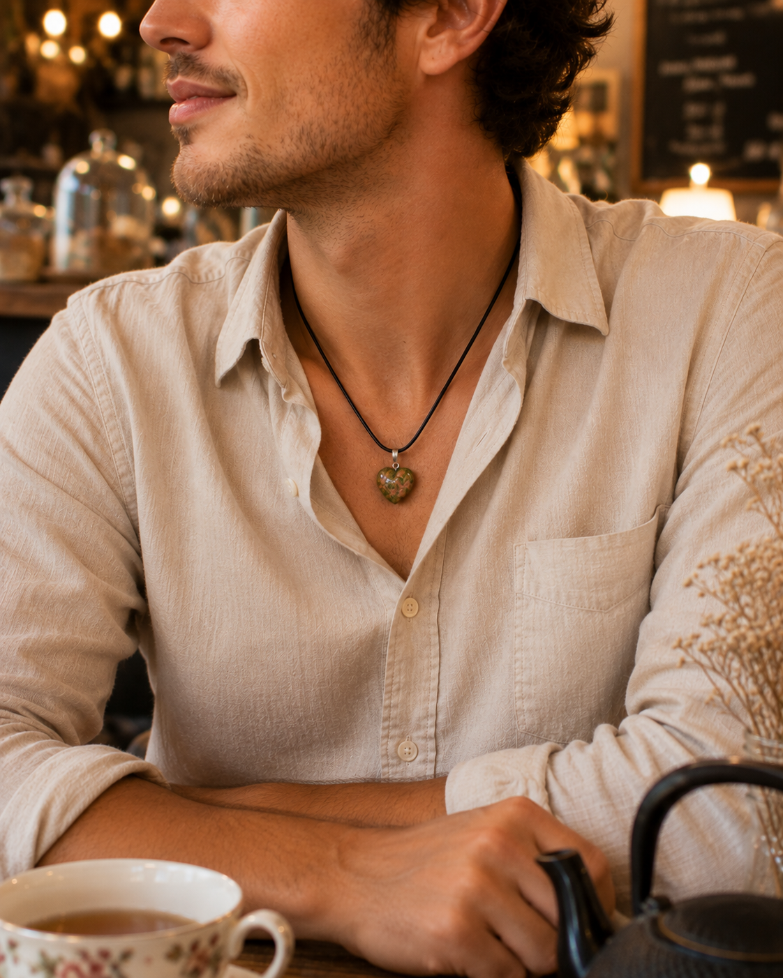 pendentif-unakite-coeur-homme