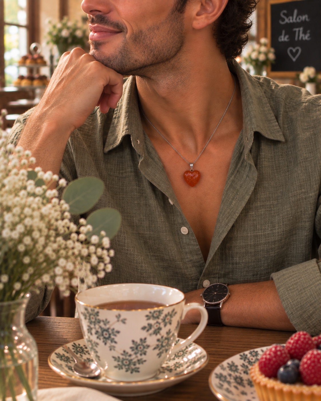 pendentif-cornaline-coeur-homme