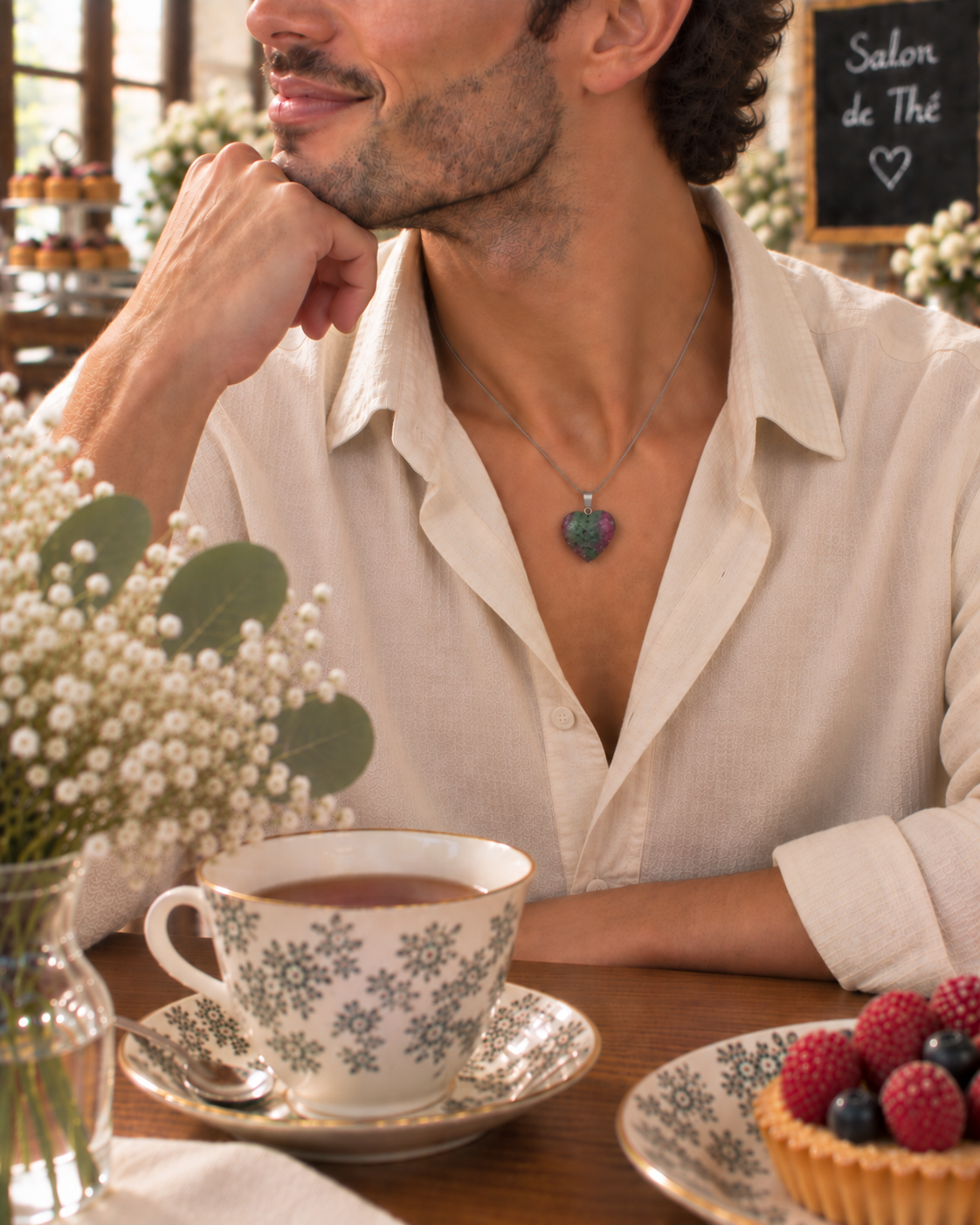 pendentif-rubis-zoisite-coeur-homme