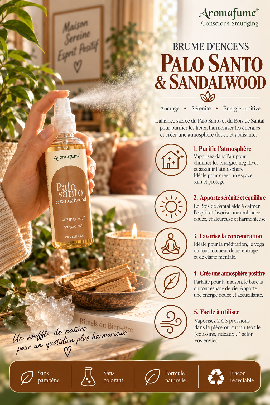 brume-encens-palo-santo-bois-de-santal-aromafume-purification-ancrage-utilisation