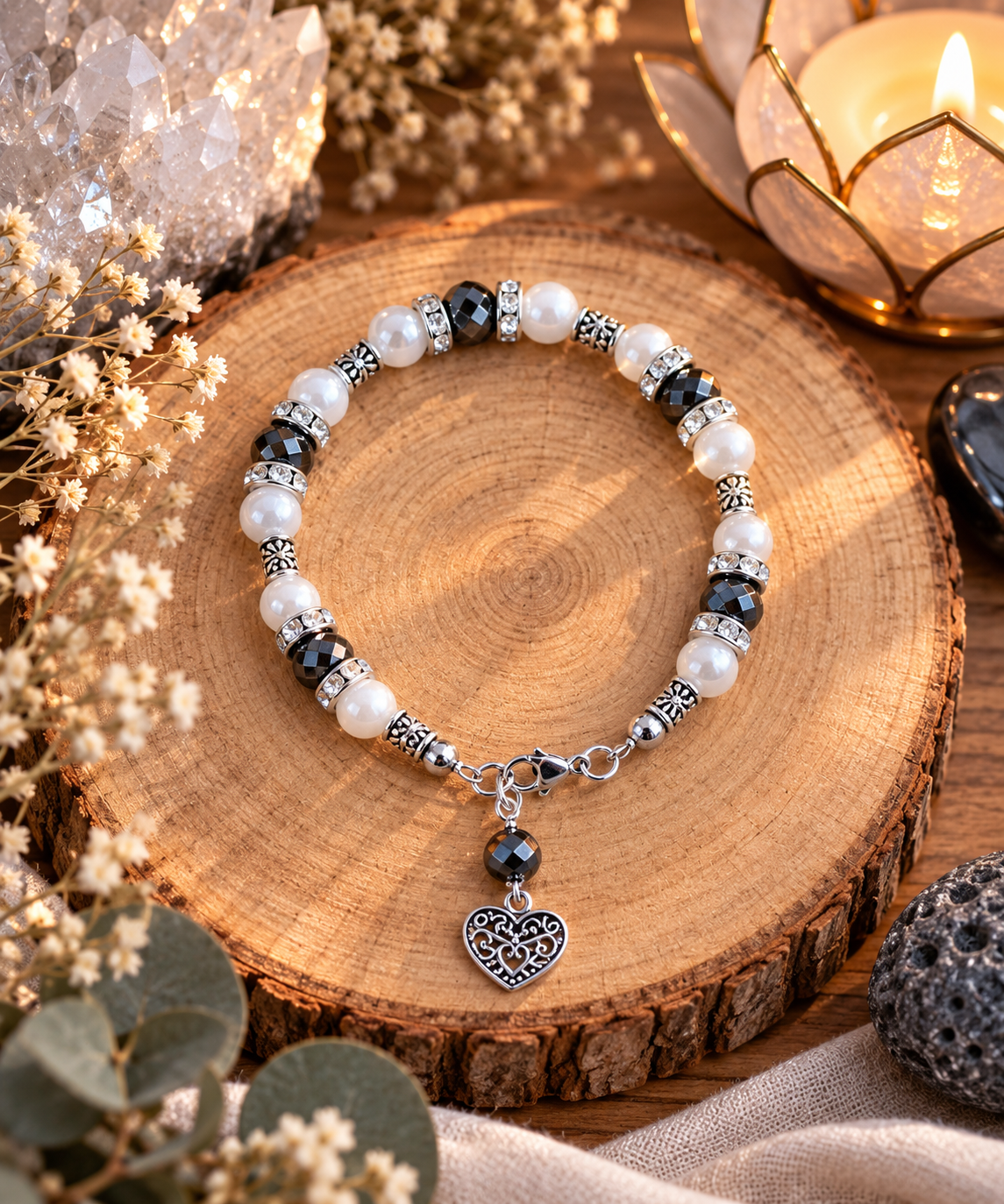 bracelet-hematite-et-perles-d-eau-douce-avec-coeur-force-et-douceur
