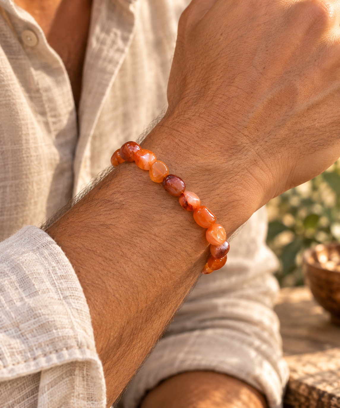 bracelet-cornaline-mini-pierres-roulees-vitalite-creativite-et-confiance-homme