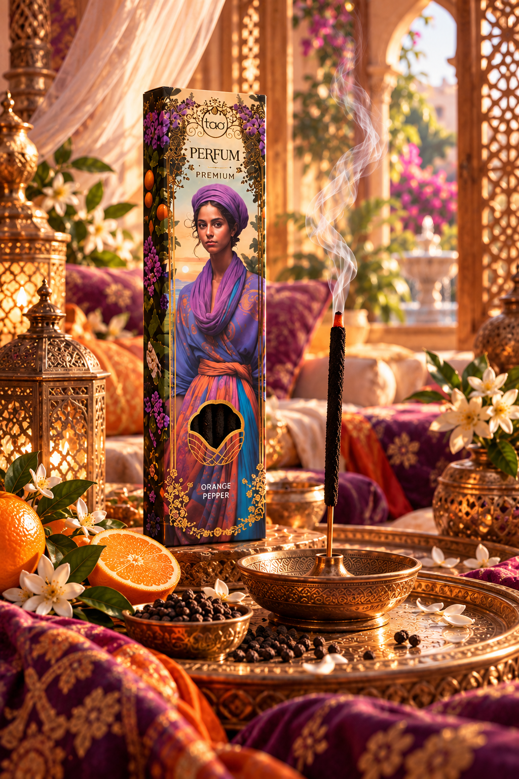 Encens Premium Perfum Pepper & Orange Sagrada Madre - Epicé et Energisant