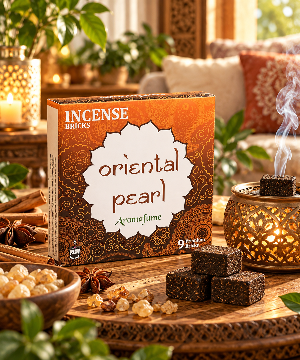 Briques d\'Encens Oriental Pearl – Aromafume - Abondance, Harmonie, Sensualité et Épanouissement