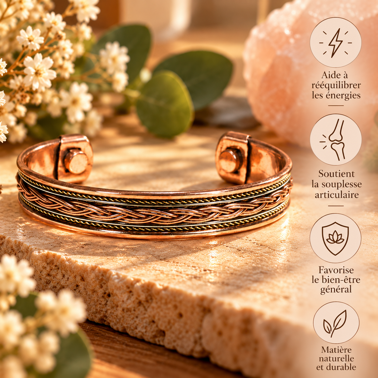 bracelet-cuivre-magnetique-tresse-d-harmonie-force-equilibre-et-unite-proprietes