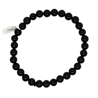 Bracelet 6mm onyx noir
