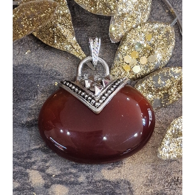 pendentifovalecornaline