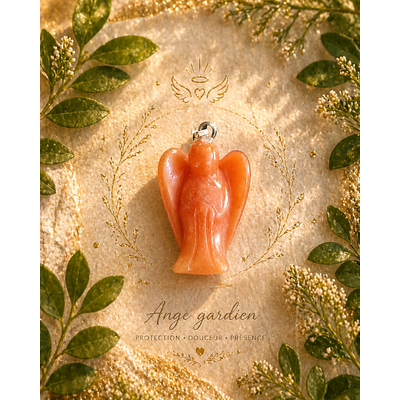 pendentif-ange-calcite-orange-presentation
