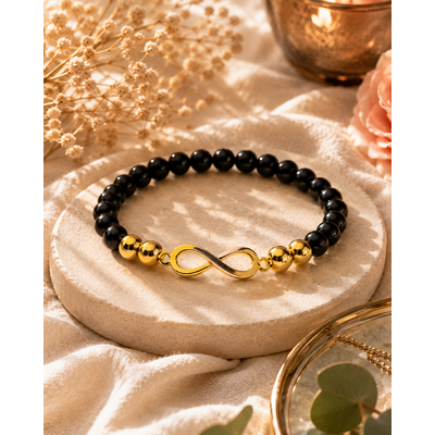 bracelet-tourmaline-noire-infini-protection-ancrage-et-equilibre-interieur