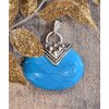pendentifovalehowlitebleue