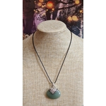 pendentifovaleaventurineverteface