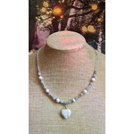 COLLIERPENDENTIFCOEURHOWLITE ET ANGELITE