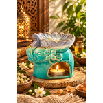 bruleur-a-cire-huile-elephant-turquoise-sagesse-chance-et-protection