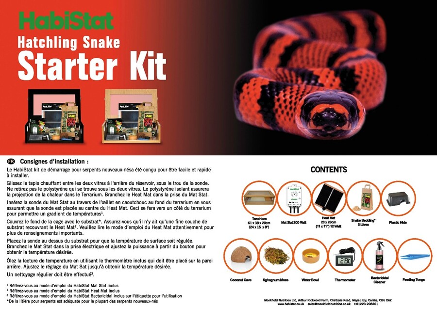 Kit de démarrage pour serpent 10