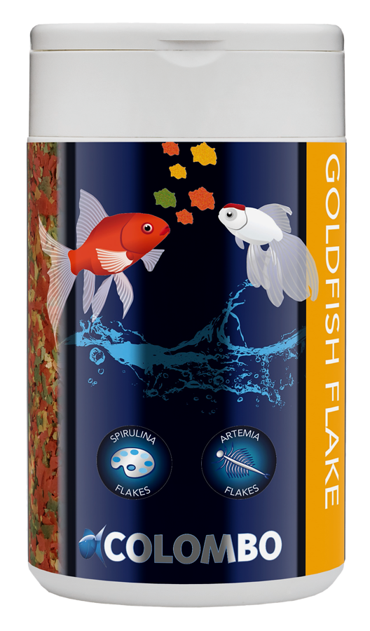8715897225253 COLOMBO GOLDFISH FLAKE 1.000 ML 150 GRAM FRONT-900