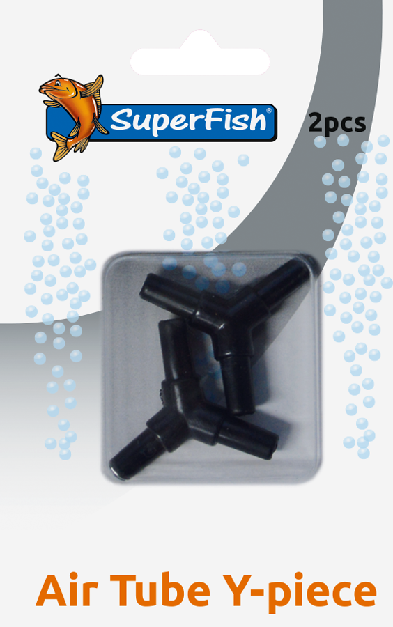 SuperFish Raccord en Y pour 3 tuyaux 4/6mm 2pcs - Materiel-Aquatique
