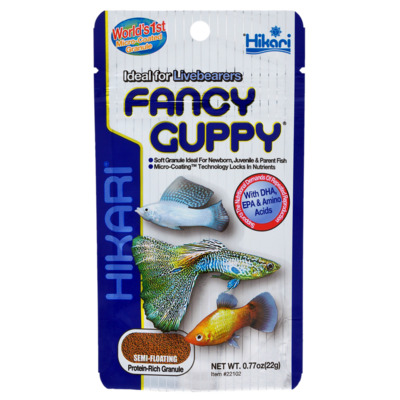 0042055221023 HIKARI GUPPY FOOD 22 GRAM FRONT-900