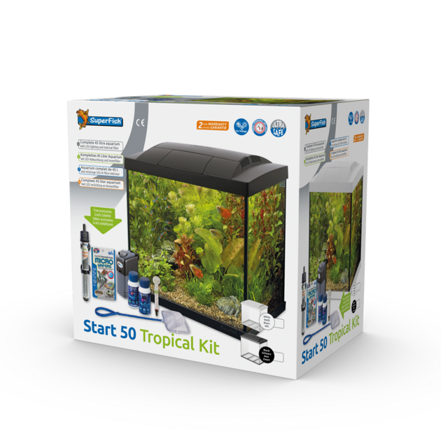 SUPERFISH START 50 TROPICAL KIT BLANC MATÉRIEL AQUARIUM EAU DOUCE
