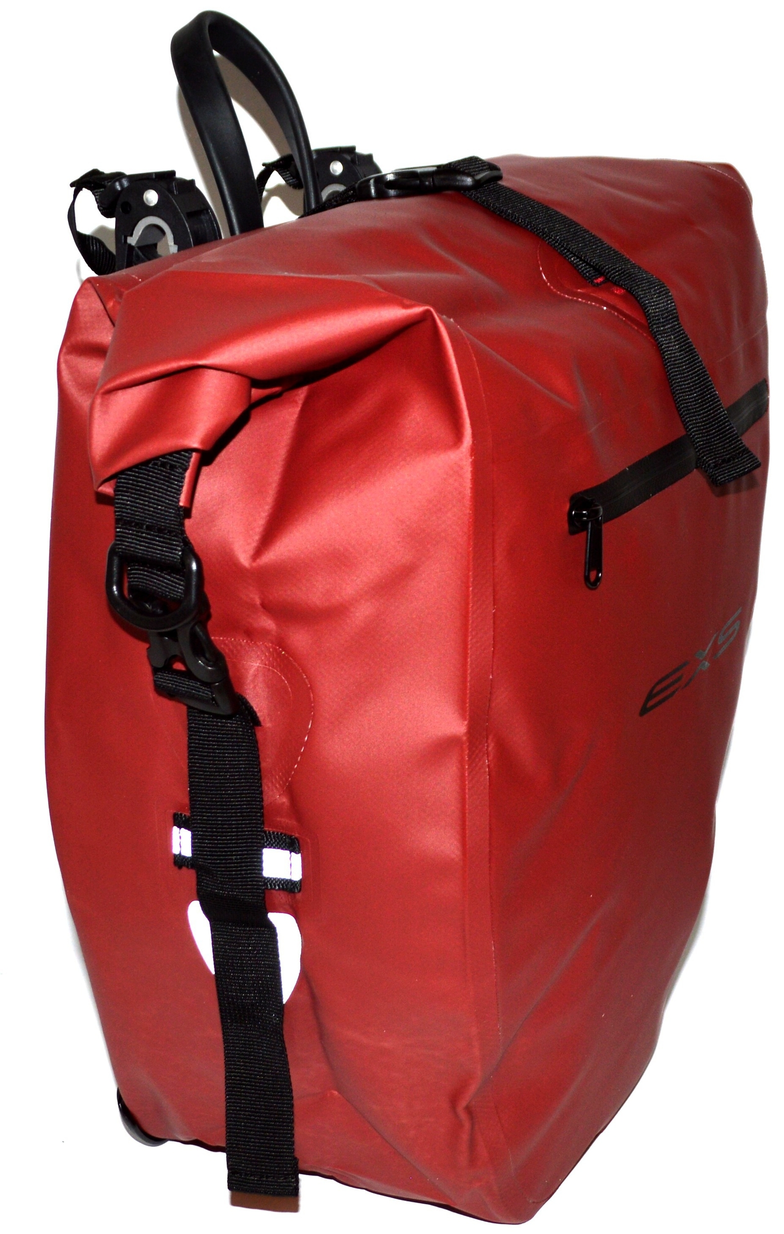 sacoche-cavaliere-etanche-exs-pour-porte-bagages-velo-enroulement-roll-top-surface-reflechissante