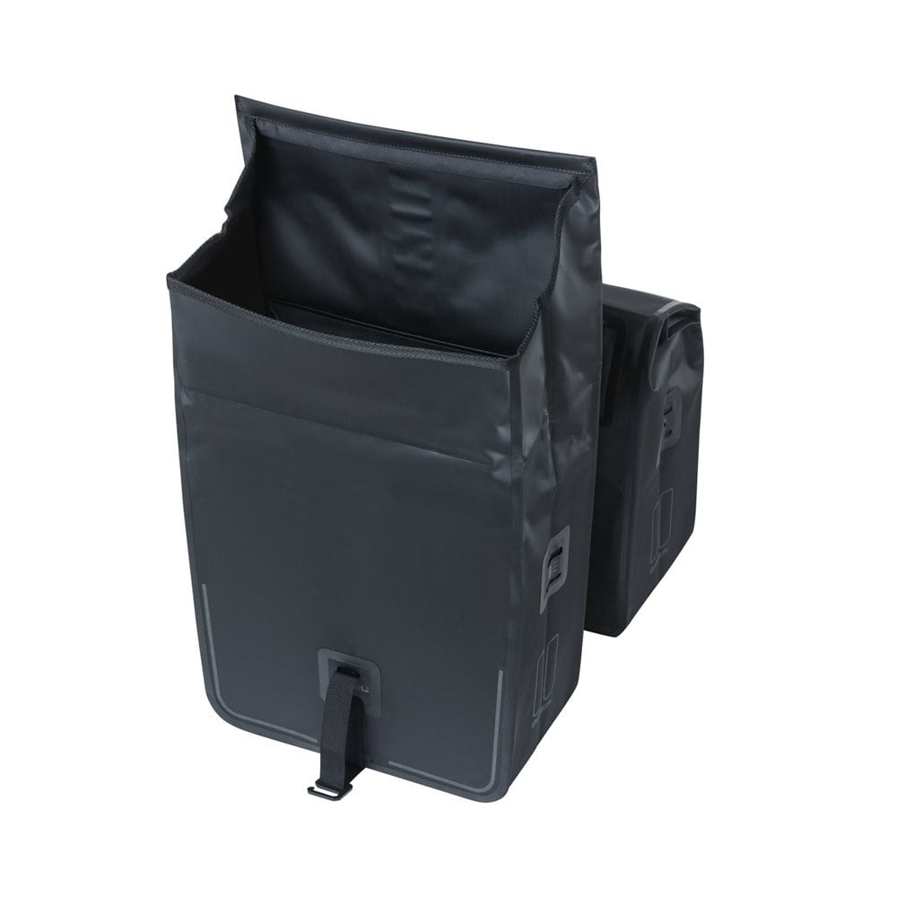 Basil-Urban-Dry-double bicycle-bag-black-50L
