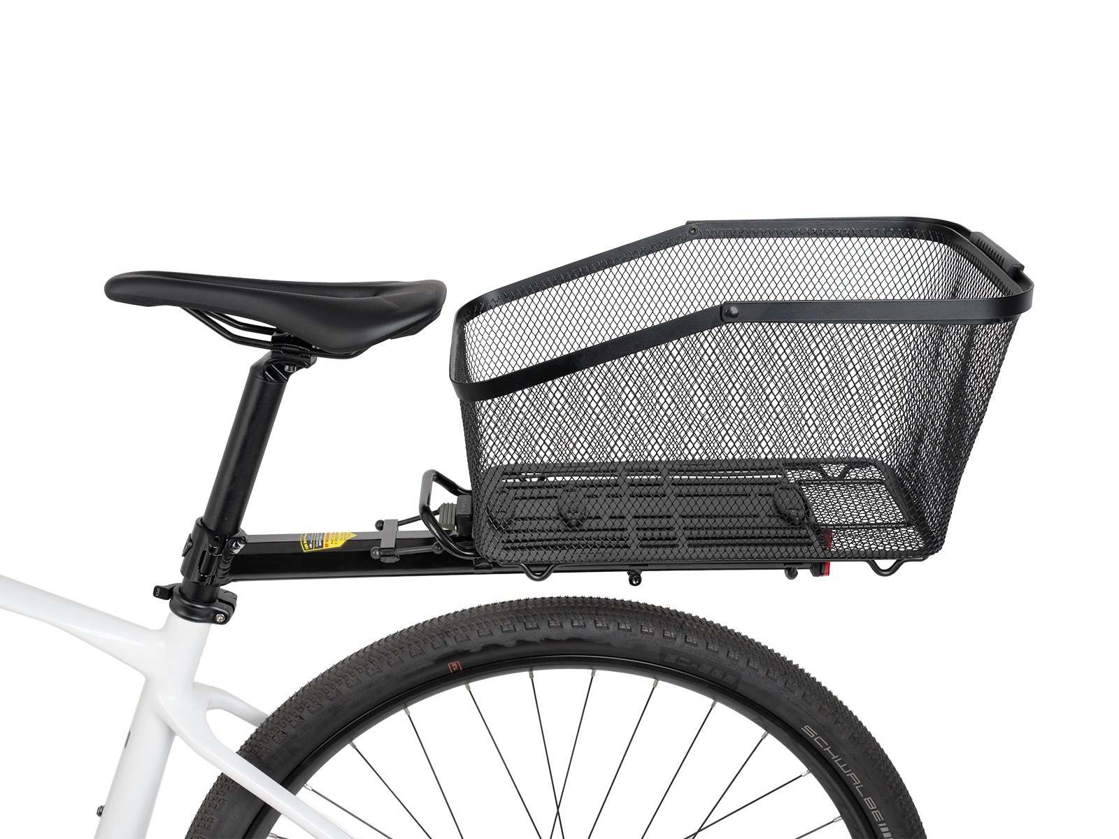 Panier avant vélo avec fixation MTS 3 universelle Hapo-G blanc