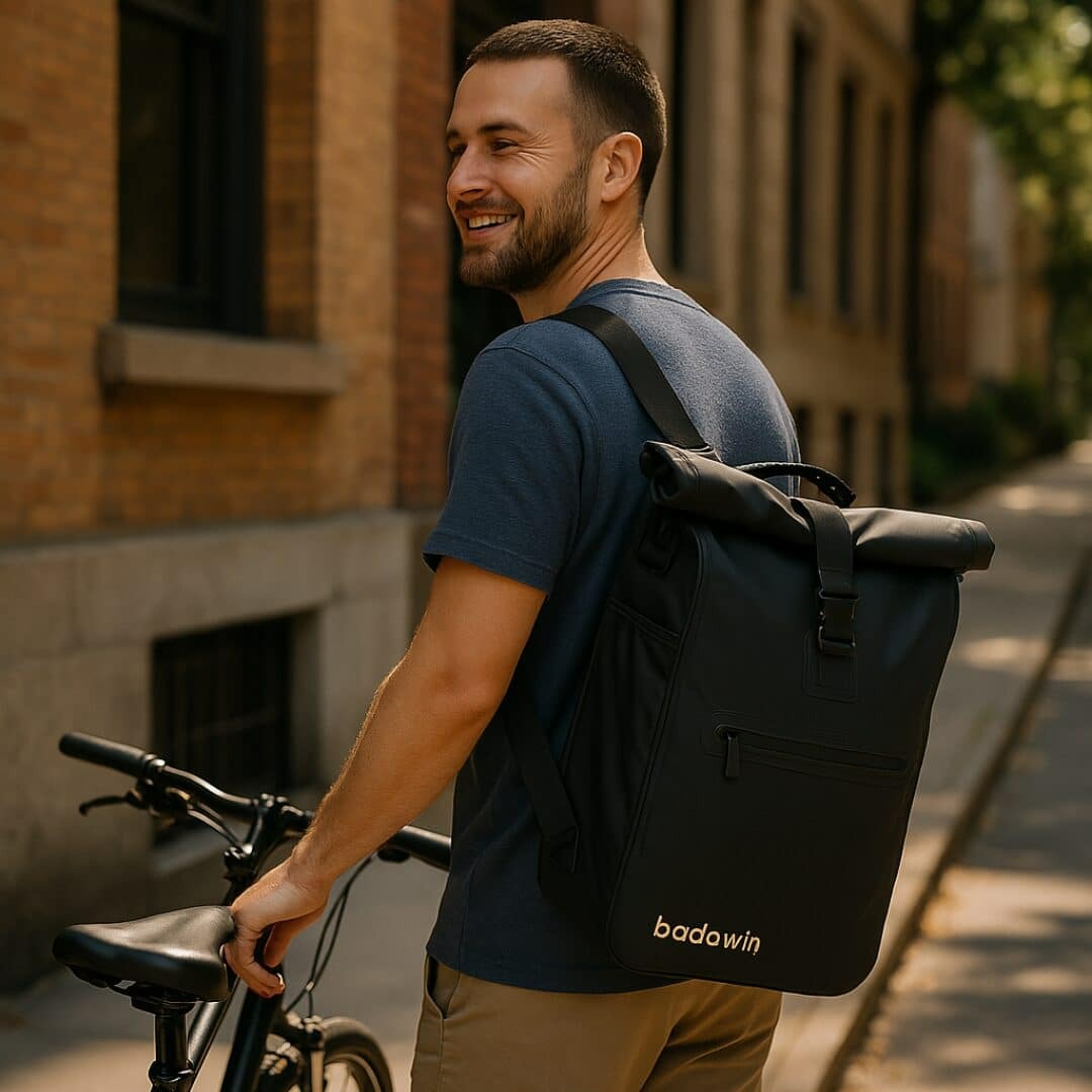 Sac De Roue Pour Guidon Sunlite, Résistant À L'Eau, Noir