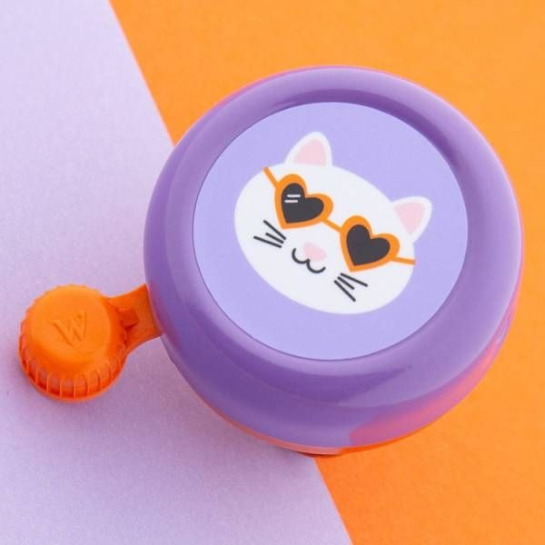 Sonnette violette chat