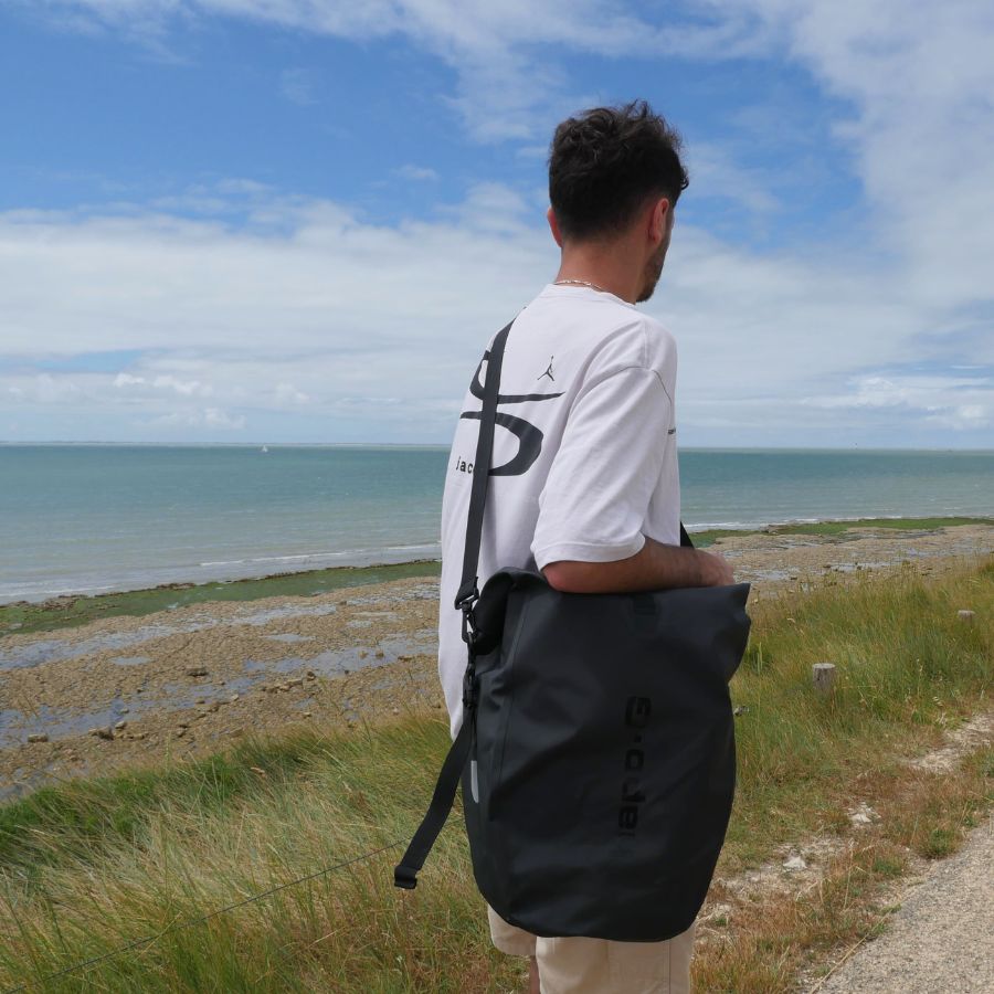 Sacoche arrière roll-top convertible sac à dos M - Hapo-G / JE SUIS A VELO