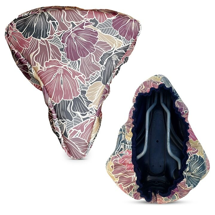 Capuchon de selle à fleurs