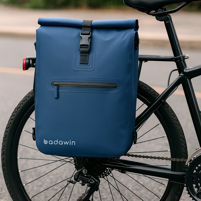Sac à dos porte bagage vélo bleu