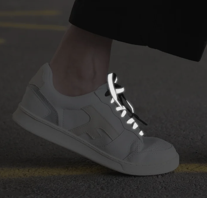 Lacets blancs visibilité nocturne