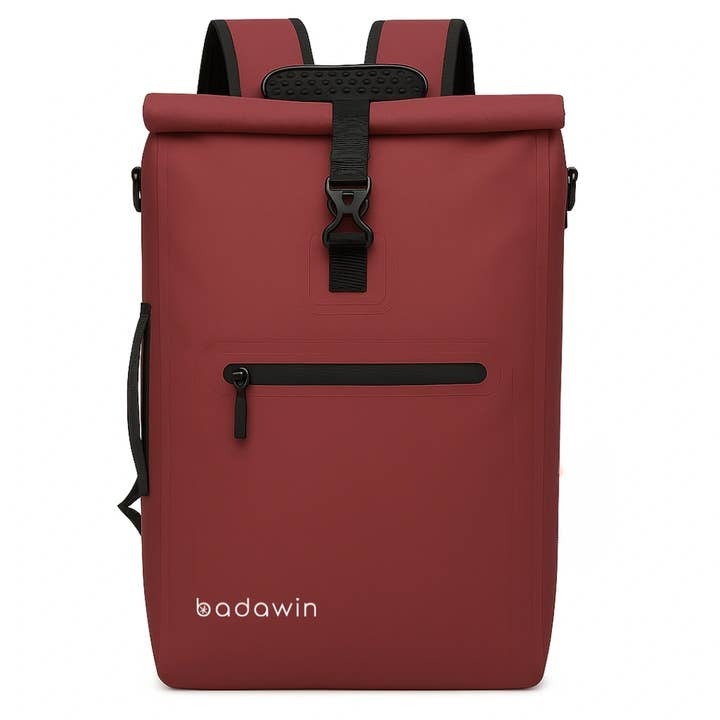 Sac vélo + marche bordeaux 28L